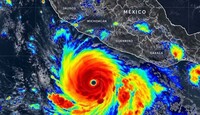 El huracán podría alcanzar una potencia de hasta categoría cinco. | Imagen: Conagua
