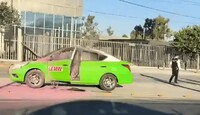 La unidad quedó varada sobre los carriles laterales del Libramiento.