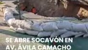 Siapa repara socavón en Av. Ávila Camacho de Zapopan