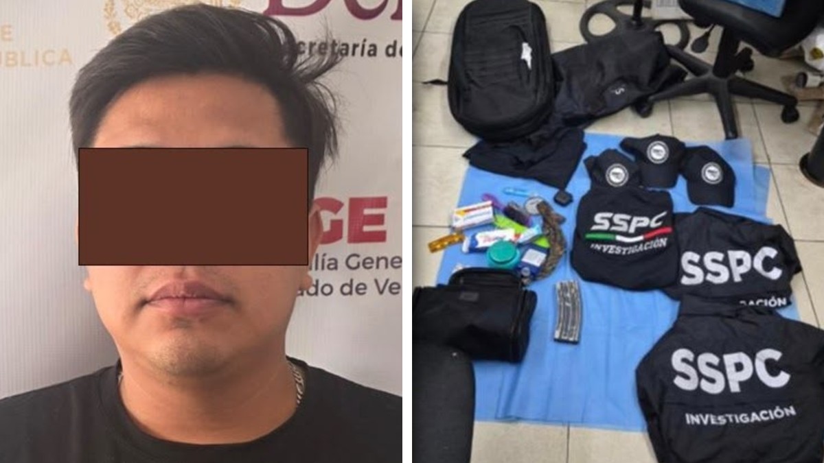 Los artículos robados a los agentes federales no fueron embalados ni etiquetados en el lugar de los hechos / Cortesía Fiscalía de Veracruz