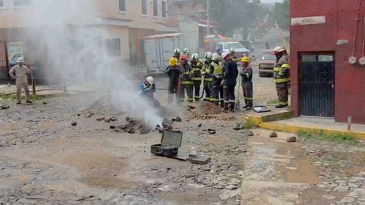 La fuga fue debido a trabajos de la empresa gasera que afectaron una tubería de dos pulgadas de diámetro