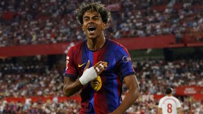 Lamine Yamal registra 7 goles con Barcelona al momento en LaLiga 2026-27 / Reuters