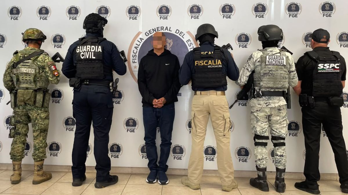 Vinculan a proceso a 'El Señor de la T', líder regional del CJNG en Michoacán. | FGE Michoacán vía Facebook.