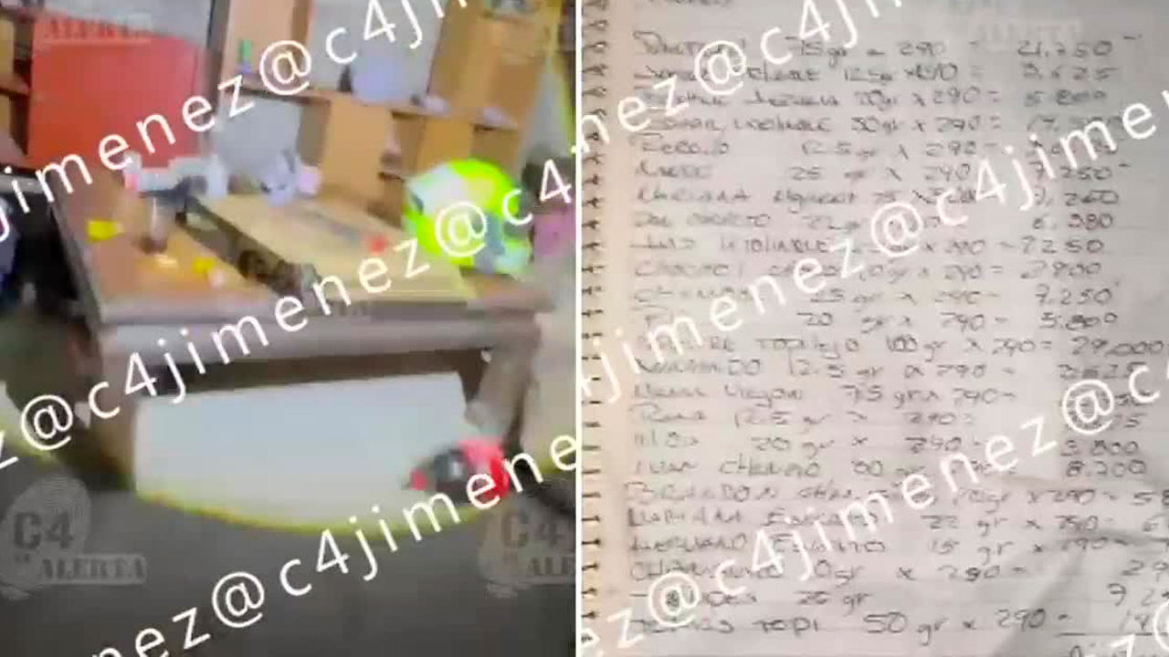 Cateo en San Miguel Ajusco revela armas, drogas y una libreta contable de Los Mojarras