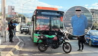 Chofer golpea a pasajero en camión de NL
