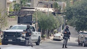 La circulación en la calle permanece cerrada con el apoyo de la Guardia Nacional.| Especial