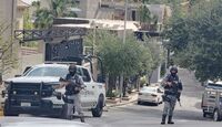 La circulación en la calle permanece cerrada con el apoyo de la Guardia Nacional.| Especial