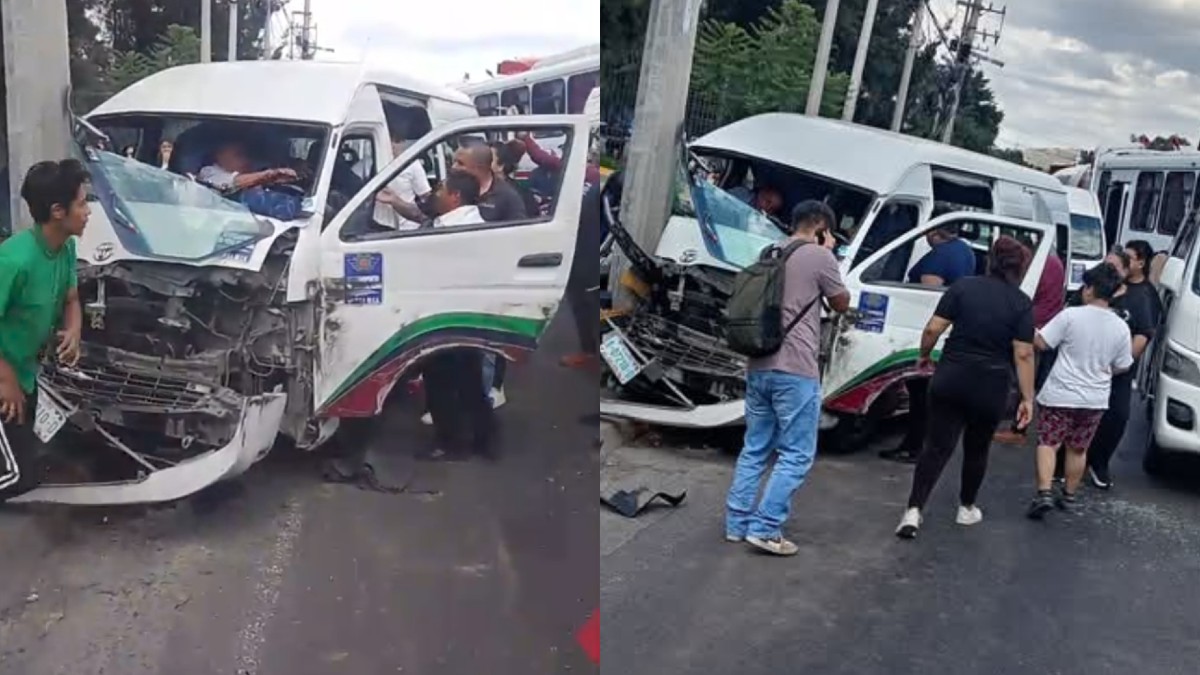 Combi choca contra un poste en El Vigilante y deja 8 heridos. | Protección Civil Tlalnepantla