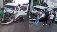 Combi choca contra un poste en El Vigilante y deja 8 heridos. | Protección Civil Tlalnepantla