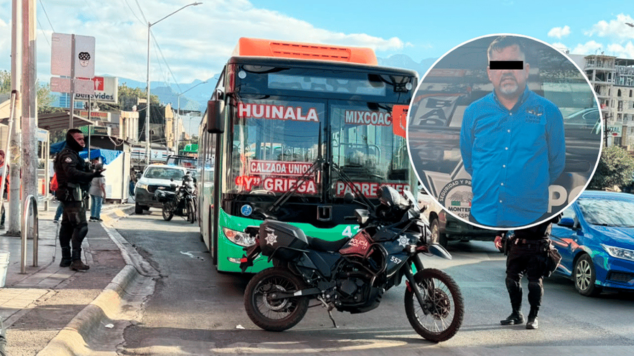 Detienen a chofer de camión urbano por agredir a pasajero. TD Matutino Monterrey, 24 de septiembre 2026