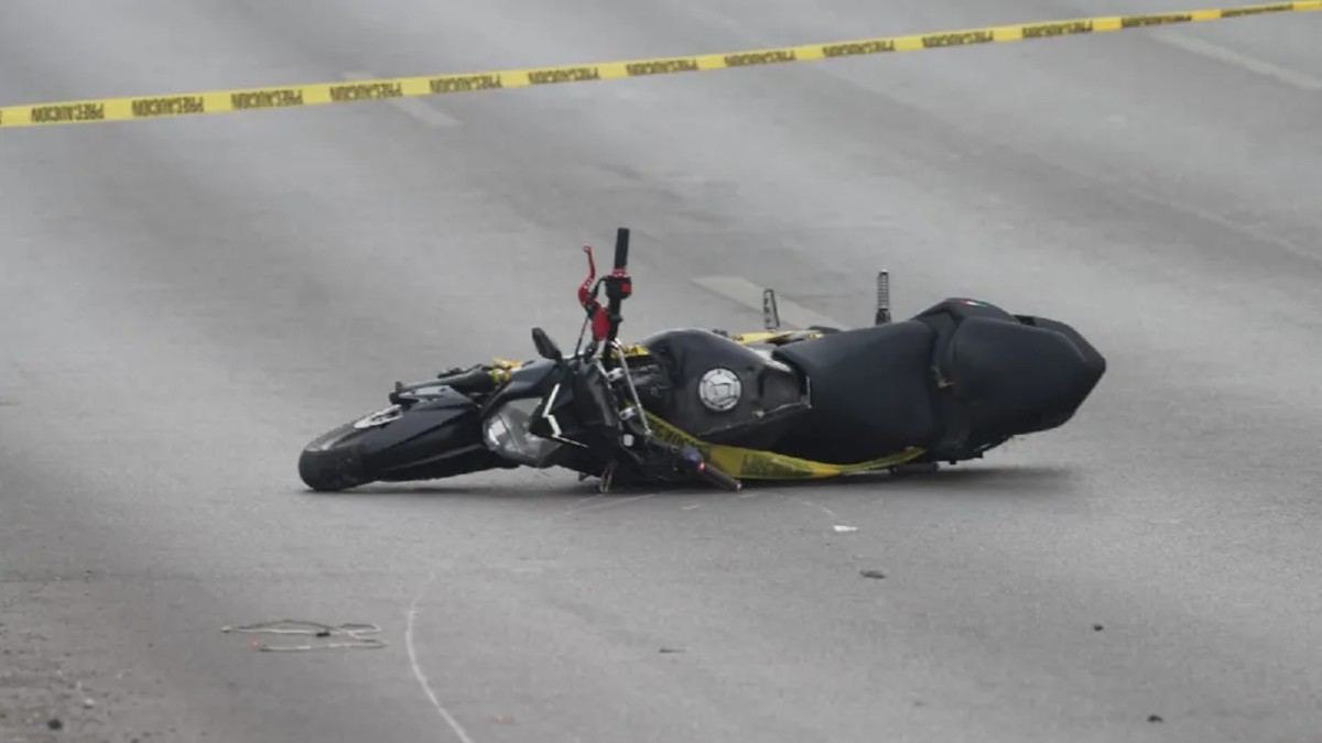 Imagen ilustrativa de accidente en moto.
