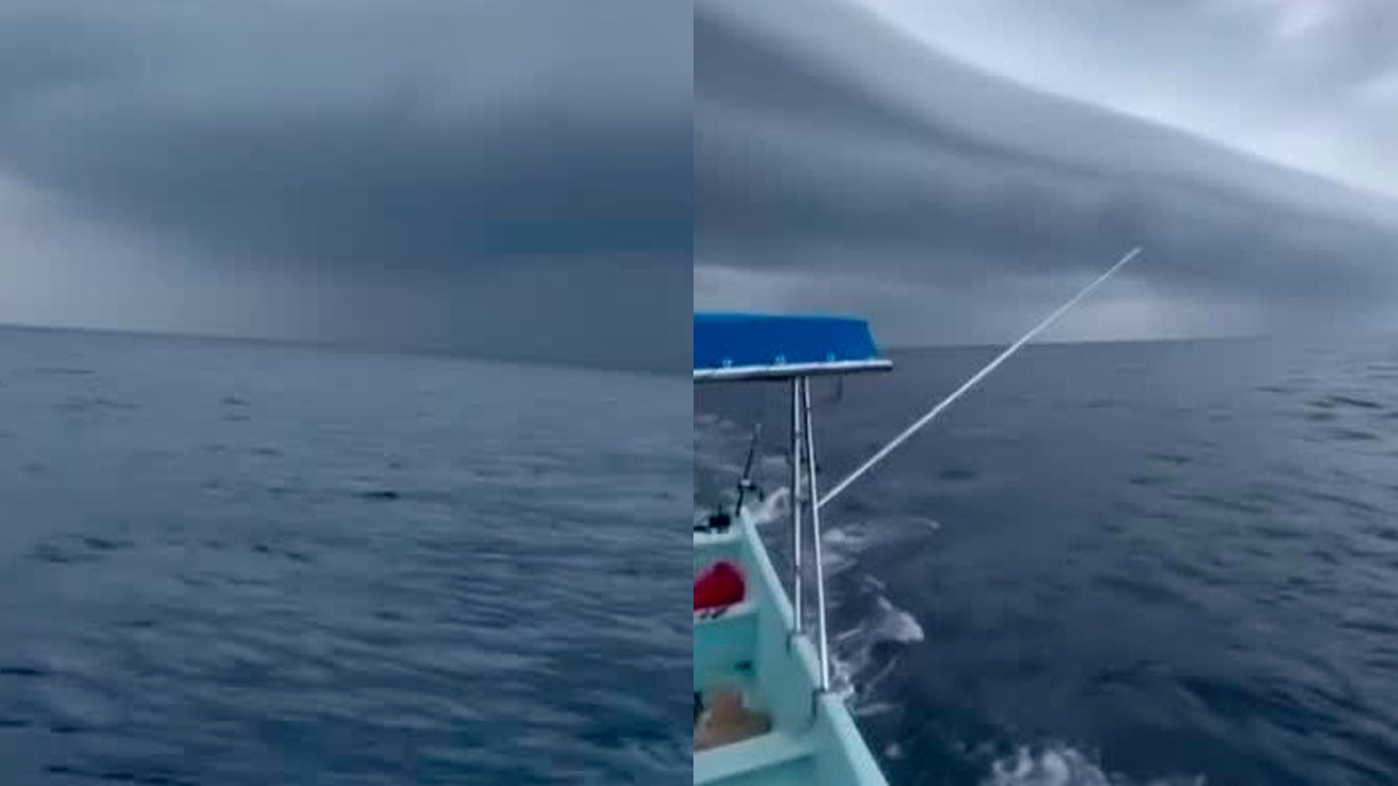 ¡Impresionante! Pescadores captan en video al huracán Polo frente a Oaxaca