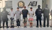 Los cuatro fueron detenidos y puestos a disposición del Ministerio Público.