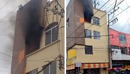 La presencia de humo y fuego al interior del inmueble alertó a ciudadanos.