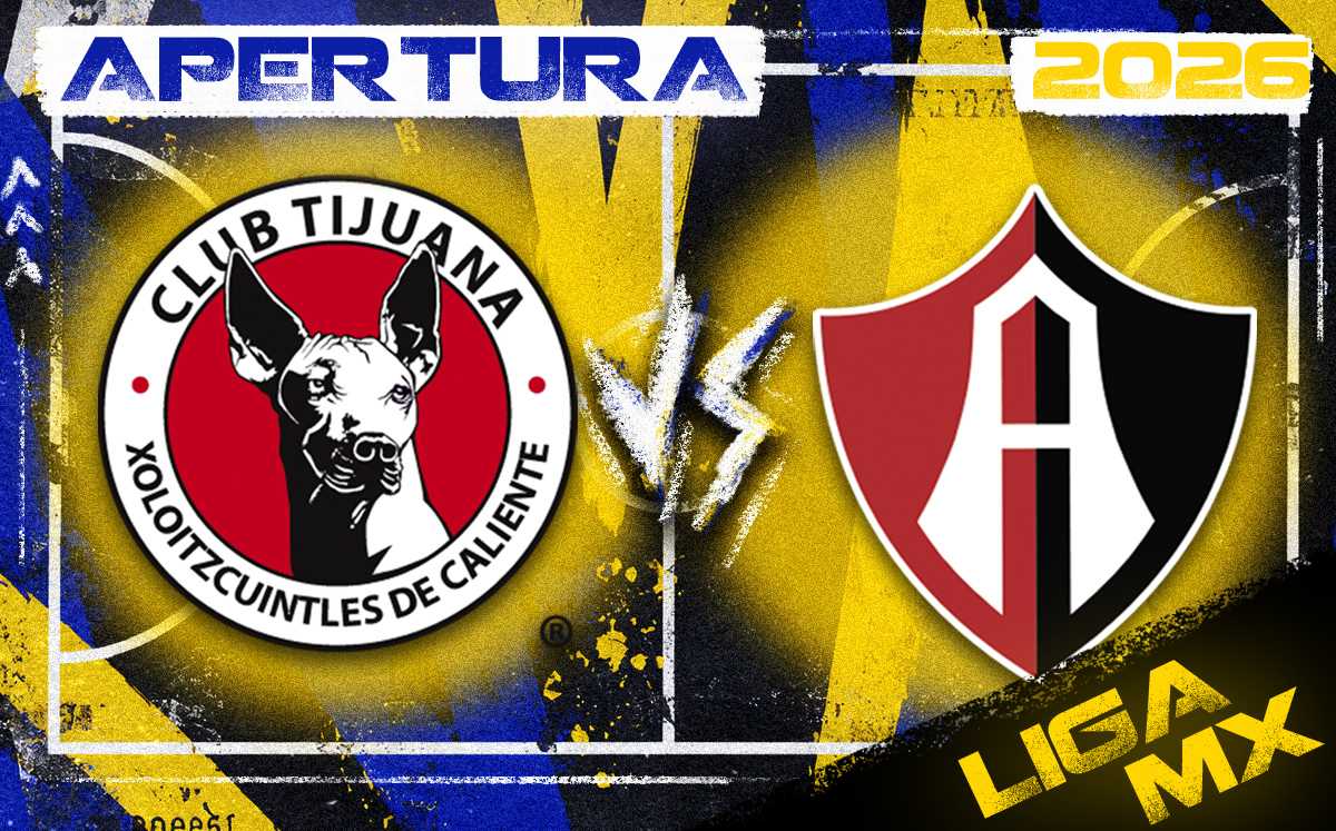 Tijuana y Atlas se enfrentan por la jornada 9 del Apertura 2026 de la Liga MX.