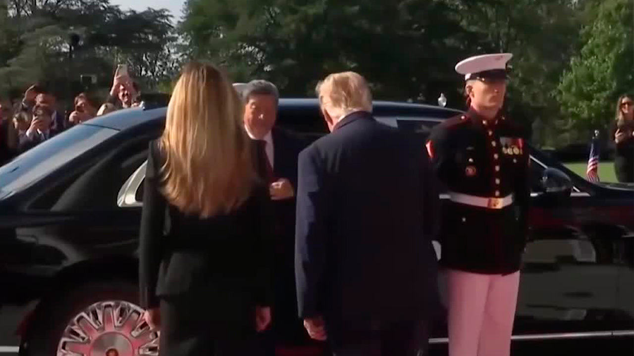 Trump recibe a Xi Jinping en la Casa Blanca