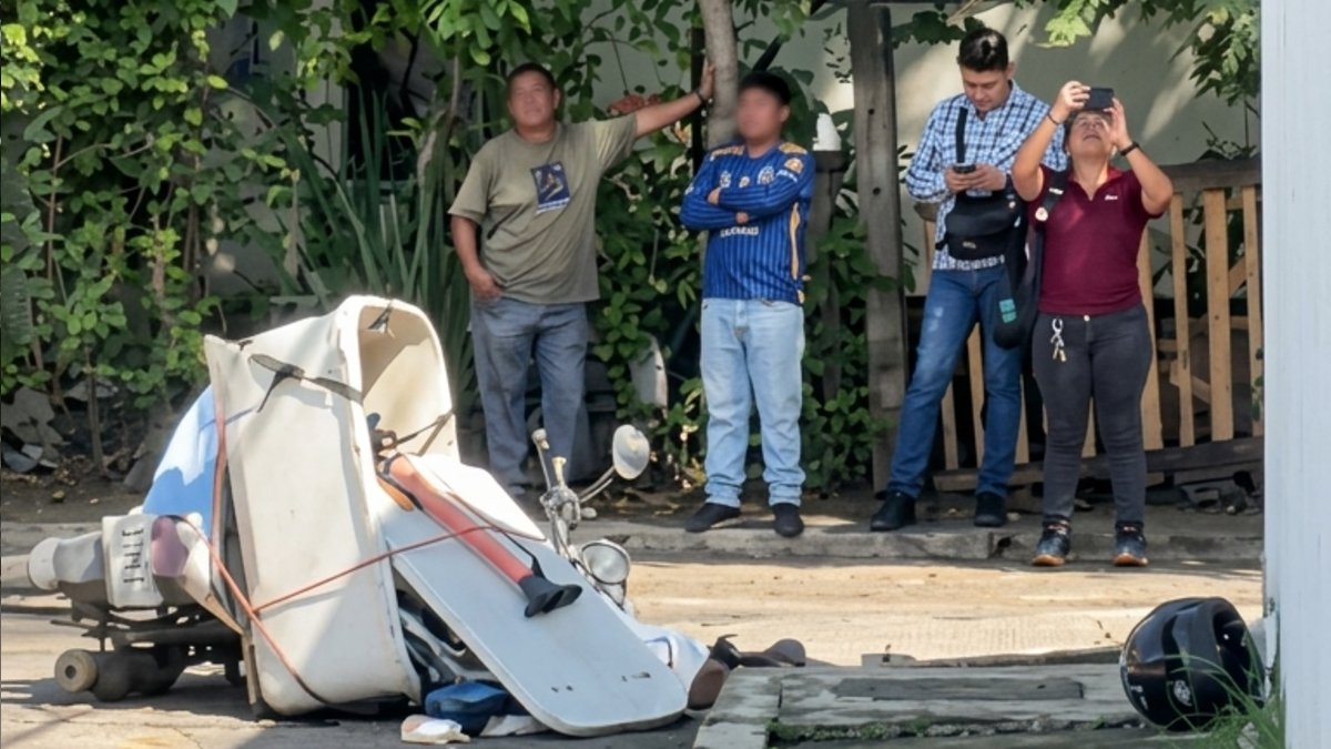 La víctima fue identificada como Vicente Aldana Santillán, repartidor de tortillas en motocicleta |