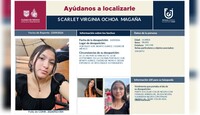 Buscan a Scarlet Ochoa tras salir rumbo a su secundaria.