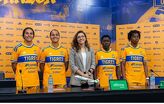 La gerente deportiva Natalia Gaitán ratificó el respaldo institucional al proyecto del director técnico Pedro Martínez Losa.