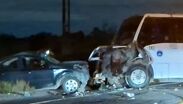 El accidente se registró en la carretera a Miguel Alemán, a la altura del Puente Marín.