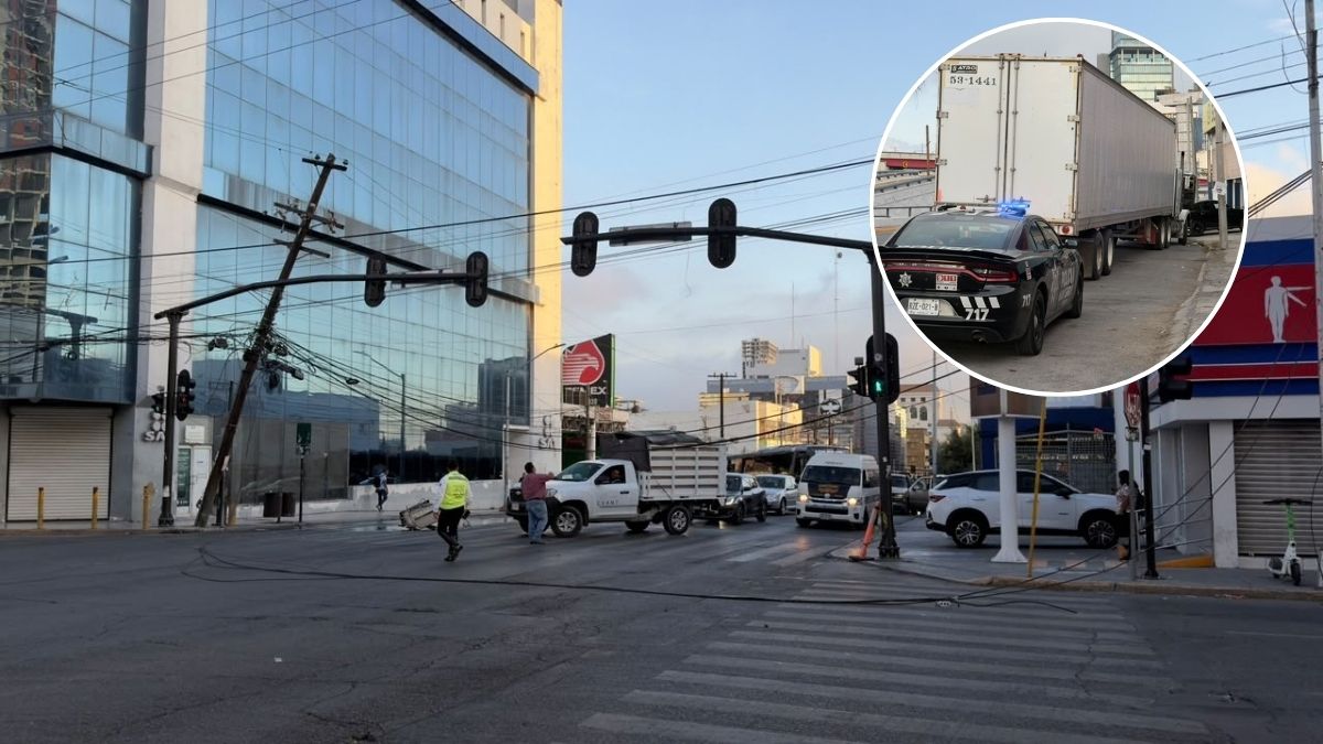 El incidente ocurrió cerca de las 6 de la mañana en el cruce con la calle Padre Mier.