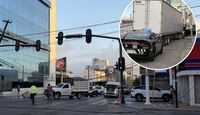 El incidente ocurrió cerca de las 6 de la mañana en el cruce con la calle Padre Mier.