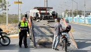 El incidente transcurrió sobre la calle 16 de Septiembre.