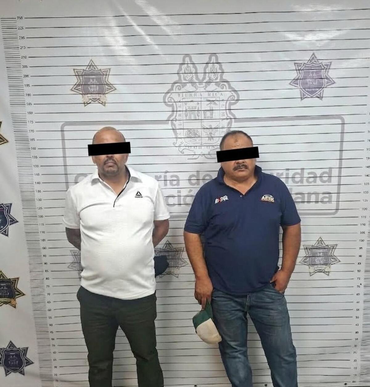 Los sospechosos fueron puestos a disposición del Ministerio Público para definir su situación jurídica.