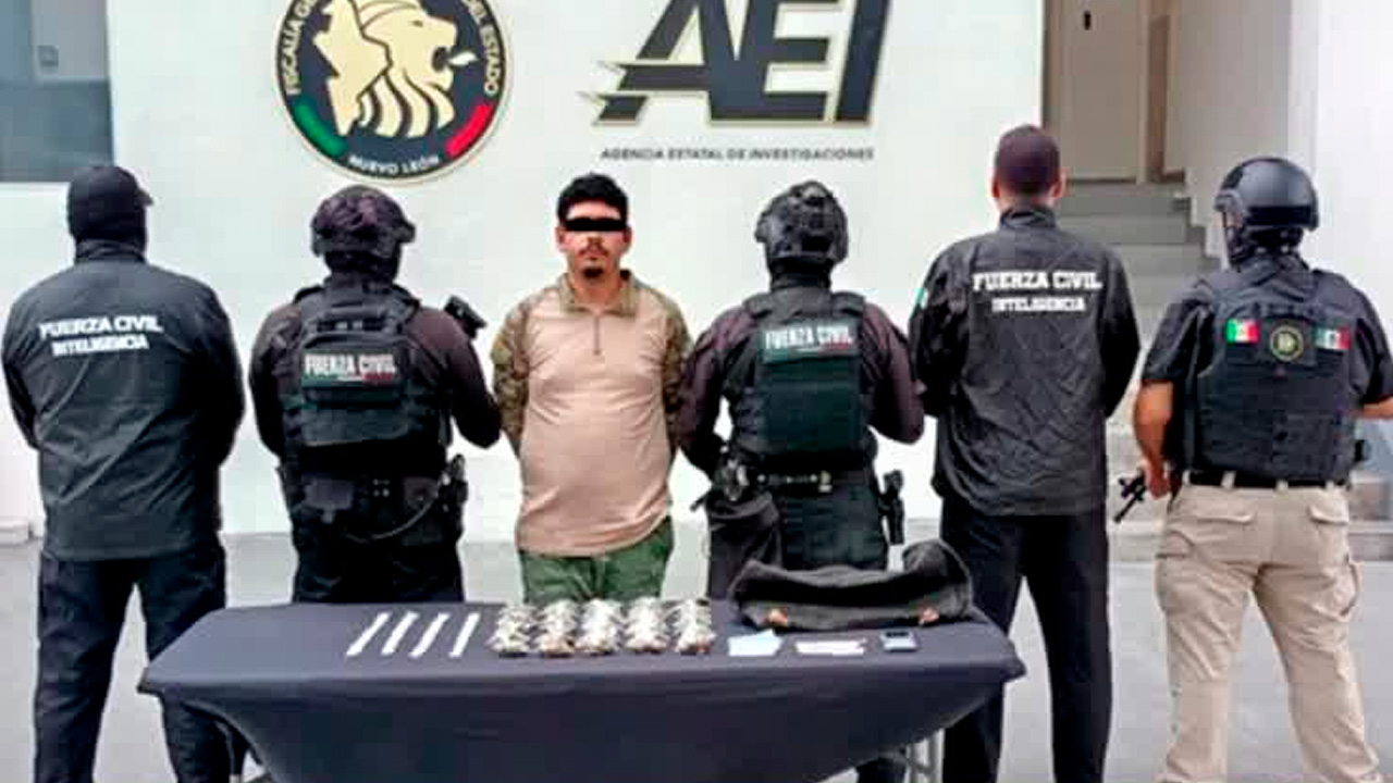 Apodaca: Detienen a joven con marihuana y cristal en la colonia Los Prados