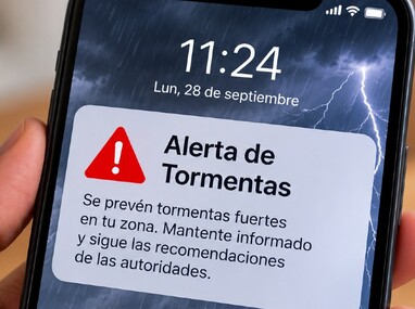 Celulares recibirán Alertas de Tormentas en México