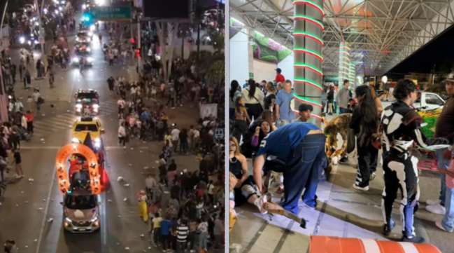 Se desata estampida en Irapuato tras falsa alarma de balacera durante desfile. | Redes Sociales