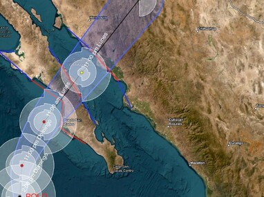Se espera que el ciclón toque tierra este lunes 28 de septiembre. | Centro Meteorológico del Pacífico