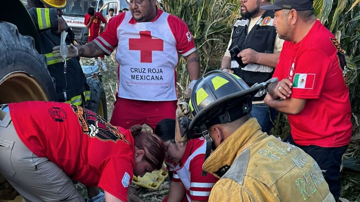 Ante la gravedad del escenario,  los socorristas mantuvieron estabilizado al trabajador mediante soluciones intravenosas.