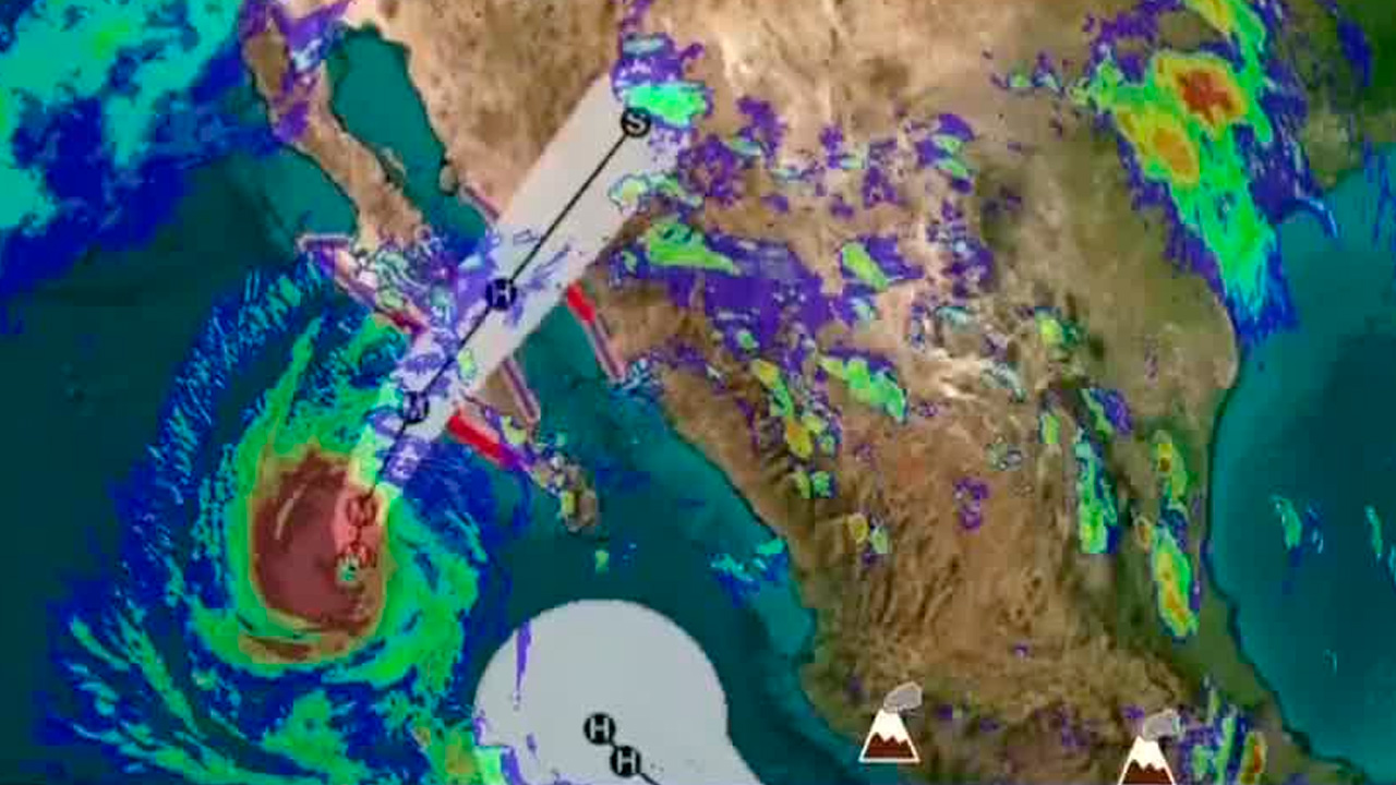 Huracán Polo amenaza costas de Baja California Sur; alertan por olas de 12 metros