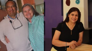 Mónica Reyna y Onésimo Arroyo, beneficiarios de procedimientos cardíacos.