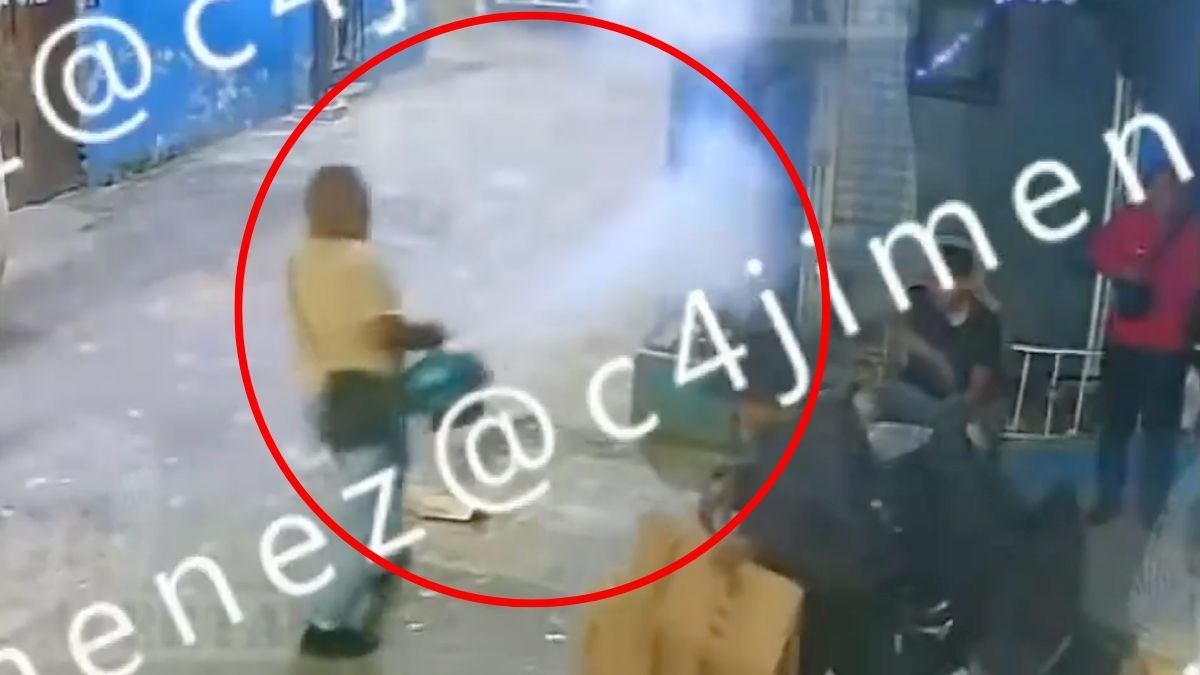 Un sujeto en presunto estado de ebriedad roció gas a un hombre y su hija de 9 años en Iztapalapa.