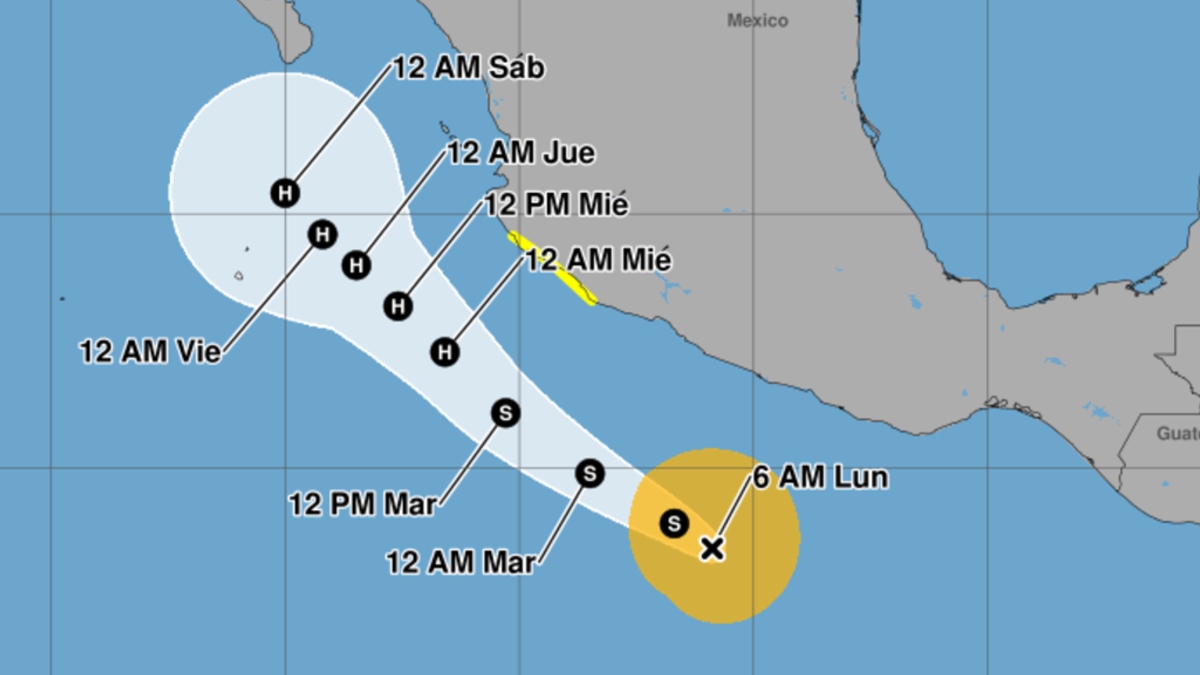 La tormenta amenaza a las costas del pacífico con lluvias a lo largo de la semana. | National Weather Service