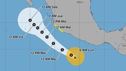 La tormenta amenaza a las costas del pacífico con lluvias a lo largo de la semana. | National Weather Service