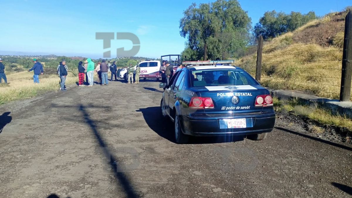 El cuerpo fue hallado en un terreno baldío en el municipio de Temascalapa.