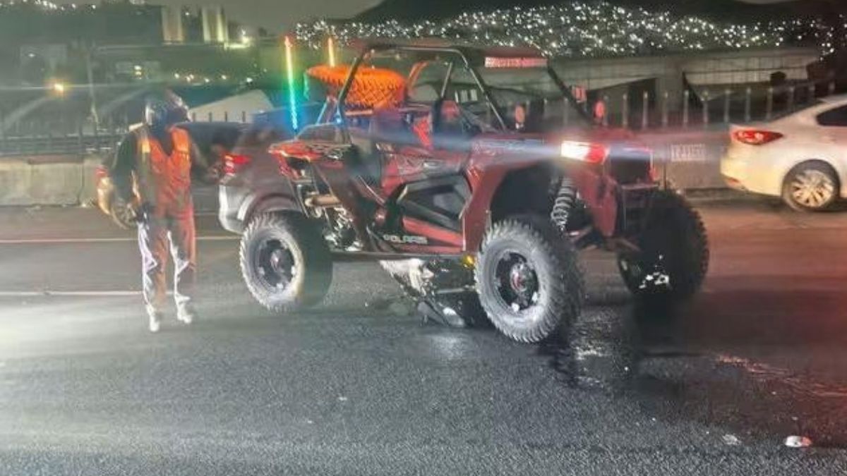 Dos hombres que viajaban en un vehículo Raizer fueron atacados sobre la México-Pachuca. | Seguridad Pública de Tlalnepantla