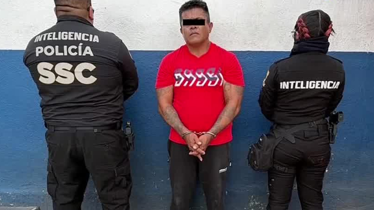 Detienen a presunto integrante de célula criminal en la alcaldía Cuauhtémoc