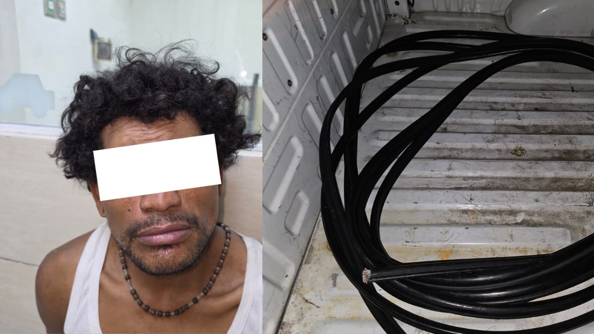 Habría tirado tramos de cable al ver a policías; termina detenido en Guadalajara