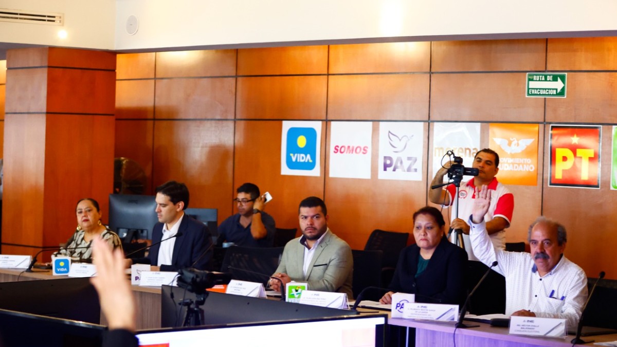 Sesión del consejo local del Instituto Nacional Electoral en Nuevo León.