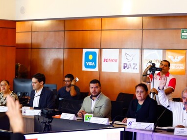 Sesión del consejo local del Instituto Nacional Electoral en Nuevo León.