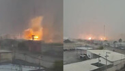 VIDEO | Captan impactante explosión de CFE en Las Trojes de Torreón tras lluvias y ráfagas de viento