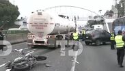 Conductor de una pipa impacto diversos autos sobre la autopista México-Pachuca.