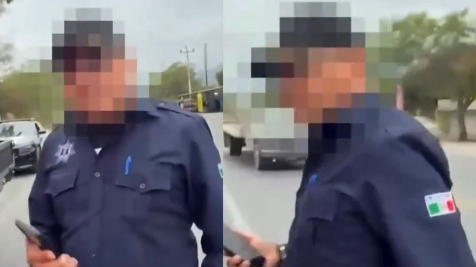 Conductor y presunto agente de Tránsito discuten durante altercado vial en Hidalgo. TD a las 6 Monterrey, 01 de octubre 2026