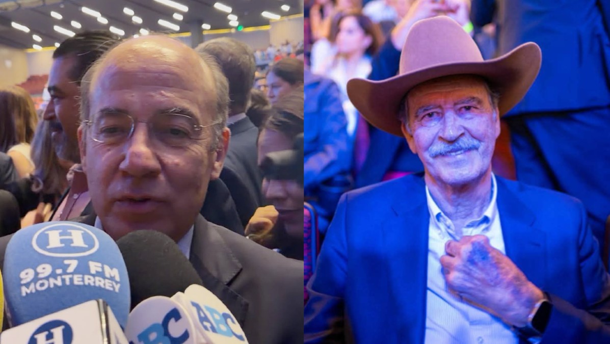 Los expresidentes de México, Felipe Calderón y Vicente Fox, acudieron al Segundo Informe de Gobierno de Adrián de la Garza.