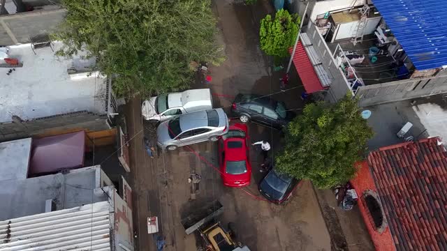 Autos varados por lluvias en Santa Catarina