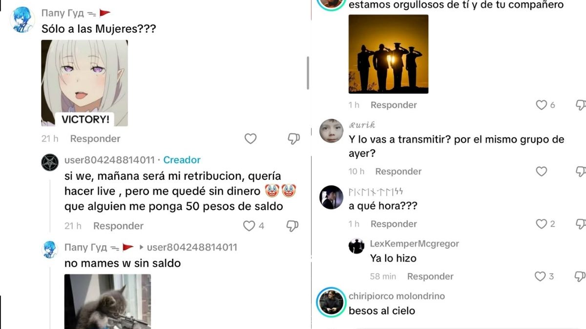 Comentarios en publicaciones de los agresores de la secundaria No. 13